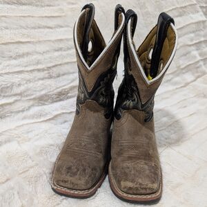 Children's Western Boots in Brown and Black